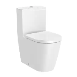 INSPIRA ROUND  kompakt WC Rimless odpływ podwójny 3/6 l w komplecie deska i zestaw montażowy